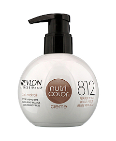 Revlon Professional Nutri Color Creme 812 Pearly Beige - Крем-краска 3 в 1, тон жемчужный бежевый 270 мл